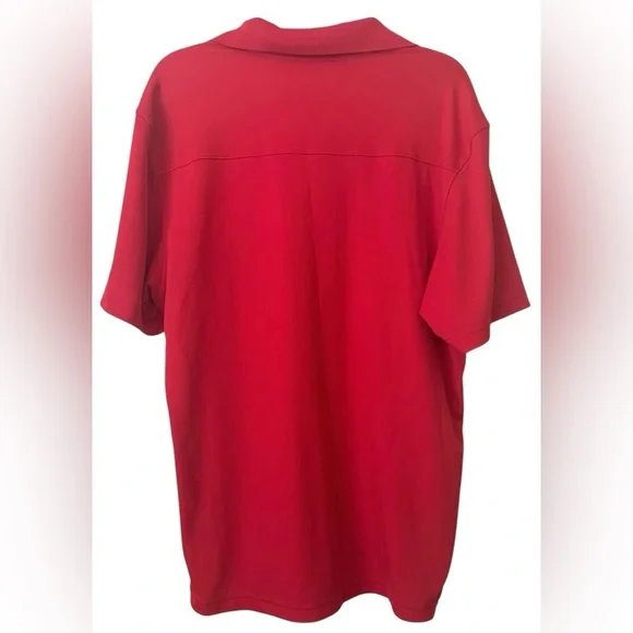 NWOT Under Armour Red and White Branded Polo Shirt - Picture 2 of 3